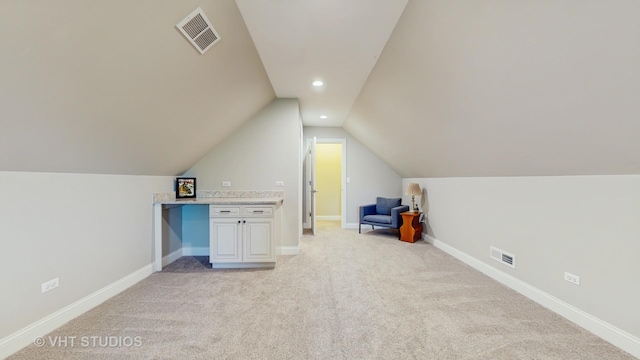870 Legacy Rdg, Algonquin, IL 60102 - bonus room featuring light colored carpet, vaulted ceiling, and recessed lighting