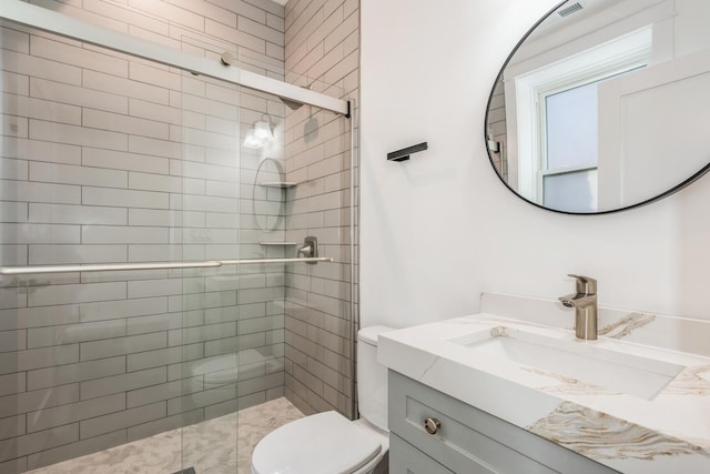 1535 W Estes Ave Unit 4, Chicago, IL 60626 - bathroom featuring vanity and a shower stall
