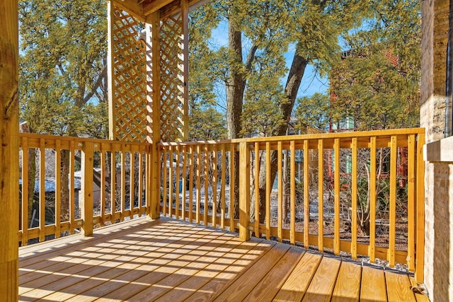 1535 W Estes Ave Unit 4, Chicago, IL 60626 - view of wooden terrace