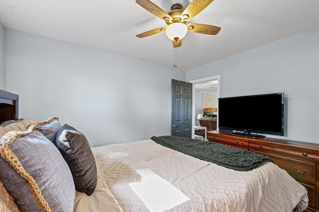 201 N Sycamore St, Villa Grove, IL 61956 - bedroom with a ceiling fan