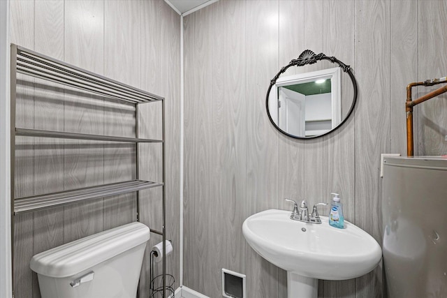 201 N Sycamore St, Villa Grove, IL 61956 - bathroom with a sink and toilet