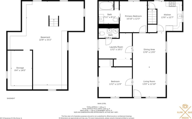 201 N Sycamore St, Villa Grove, IL 61956 - view of floor plan / room layout
