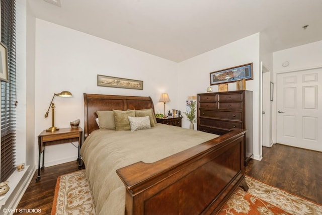 3450 S Halsted St Unit 416, Chicago, IL 60608 - bedroom featuring dark wood-style floors
