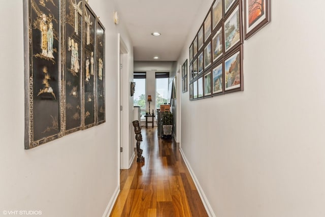 3450 S Halsted St Unit 416, Chicago, IL 60608 - corridor with wood finished floors and recessed lighting