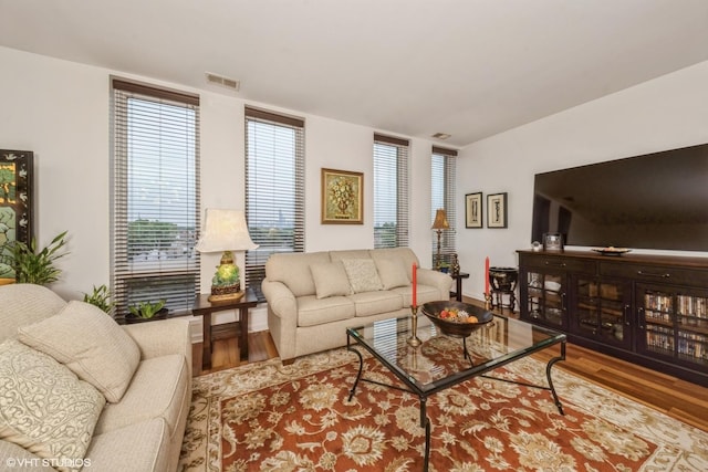3450 S Halsted St Unit 416, Chicago, IL 60608 - living area featuring wood finished floors