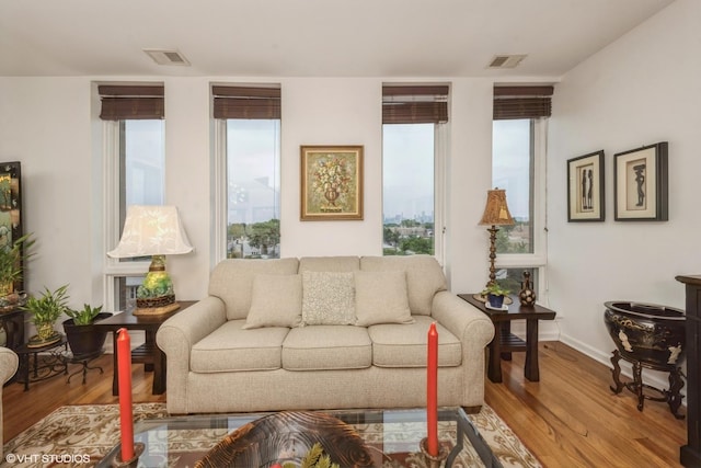 3450 S Halsted St Unit 416, Chicago, IL 60608 - living room featuring wood finished floors and baseboards
