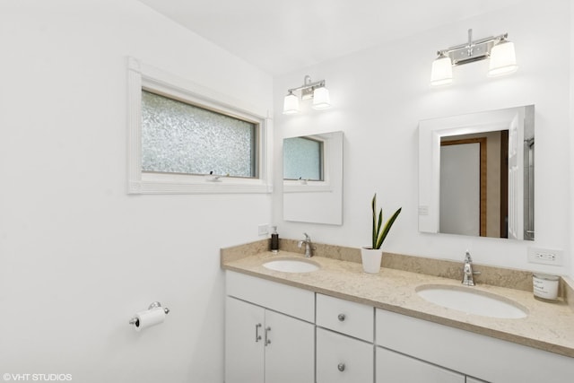 1142 N Perry Dr, Palatine, IL 60067 - bathroom featuring double vanity