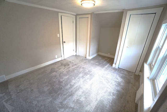 2524 N Mont Clare Ave, Chicago, IL 60707 - unfurnished bedroom with carpet floors and two closets
