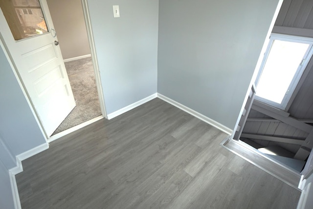 2524 N Mont Clare Ave, Chicago, IL 60707 - empty room with wood finished floors and baseboards