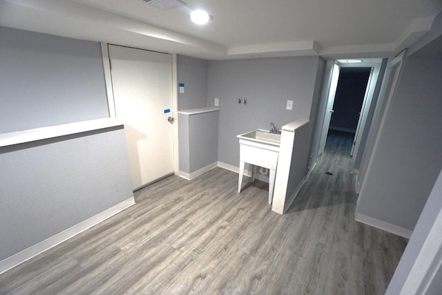 2524 N Mont Clare Ave, Chicago, IL 60707 - empty room featuring wood finished floors and baseboards