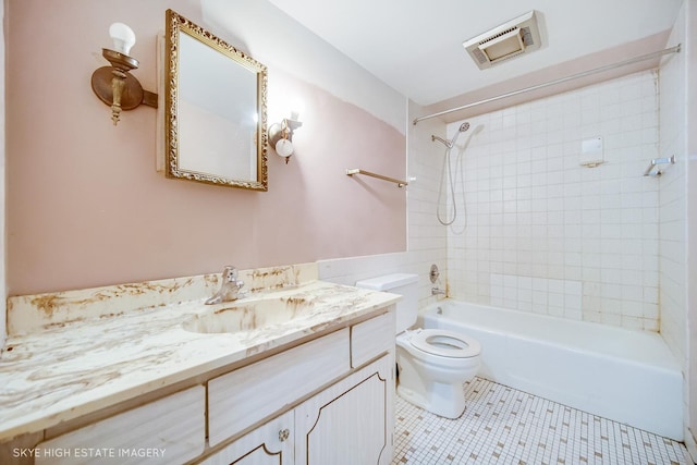 128 E Bailey Rd Unit G, Naperville, IL 60565 - bathroom featuring vanity, tile patterned flooring, and shower / bathtub combination