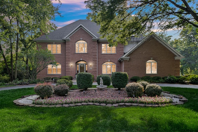 1816 Princeton Rd, Flossmoor, IL 60422 - view of front facade featuring a lawn and brick siding