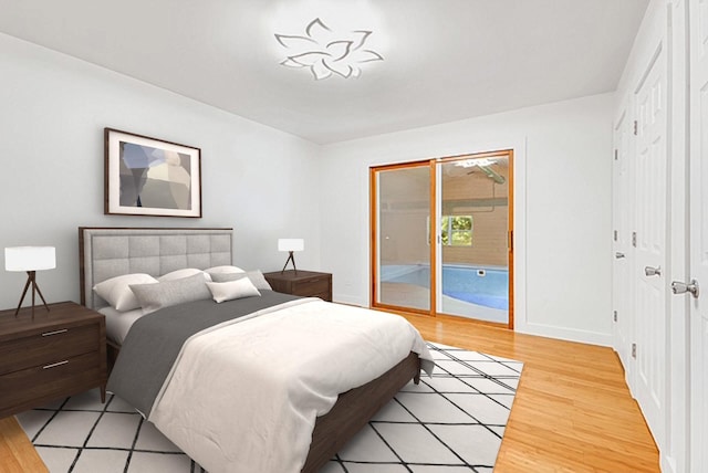 160 E Terra Cotta Ave, Crystal Lake, IL 60014 - bedroom featuring access to outside and light wood finished floors