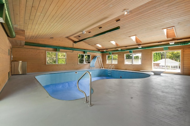 160 E Terra Cotta Ave, Crystal Lake, IL 60014 - view of pool featuring a skylight and a hot tub