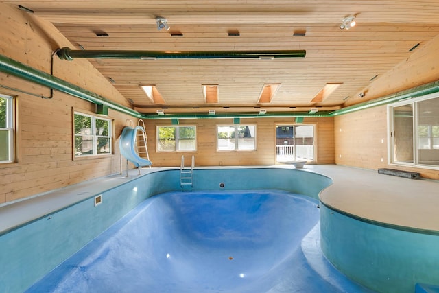 160 E Terra Cotta Ave, Crystal Lake, IL 60014 - indoor pool with a jacuzzi and a water slide