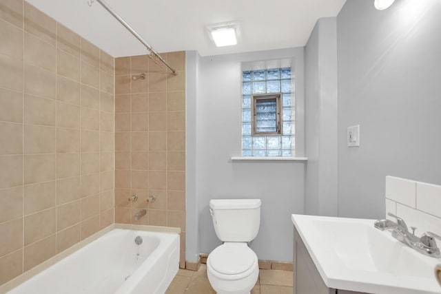 3826 S Honore St, Chicago, IL 60609 - bathroom with shower / washtub combination, vanity, and tile patterned flooring