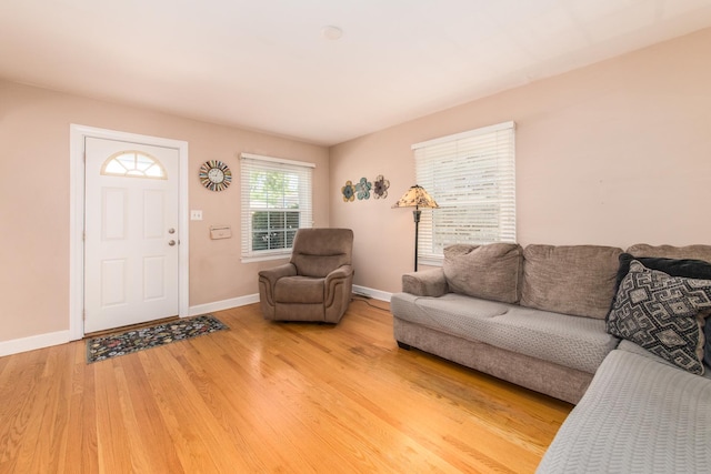3345 N Page Ave, Chicago, IL 60634 - living room featuring wood finished floors and baseboards