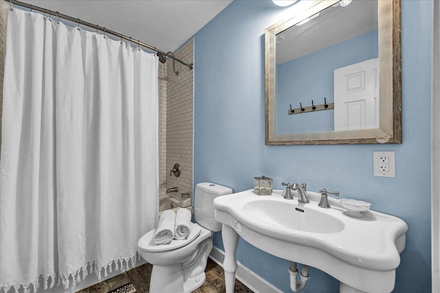 6 Barbados Ct N, Putnam, IL 61560 - bathroom featuring shower / bathtub combination with curtain and wood finished floors