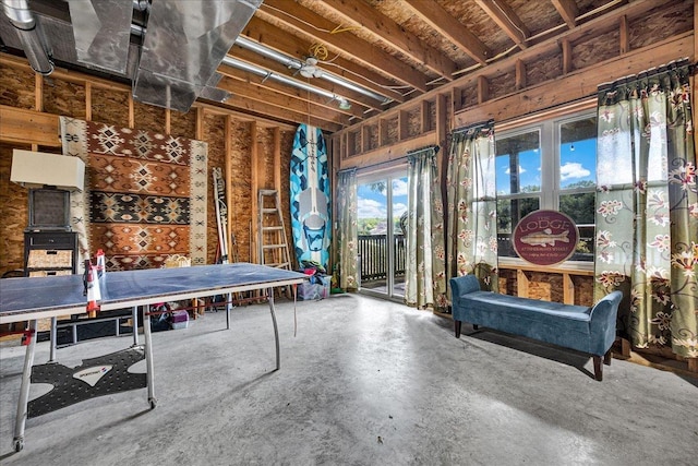 6 Barbados Ct N, Putnam, IL 61560 - rec room with concrete floors
