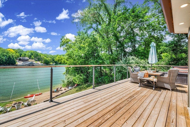 6 Barbados Ct N, Putnam, IL 61560 - wooden terrace featuring a water view