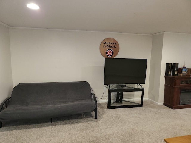 1948 Boeger Ave, Westchester, IL 60154 - living area with crown molding and carpet floors