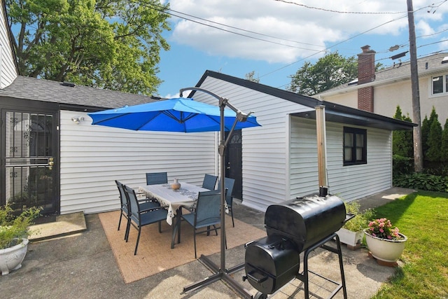 1610 S Greenwood Ave, Park Ridge, IL 60068 - view of patio featuring area for grilling and outdoor dining area