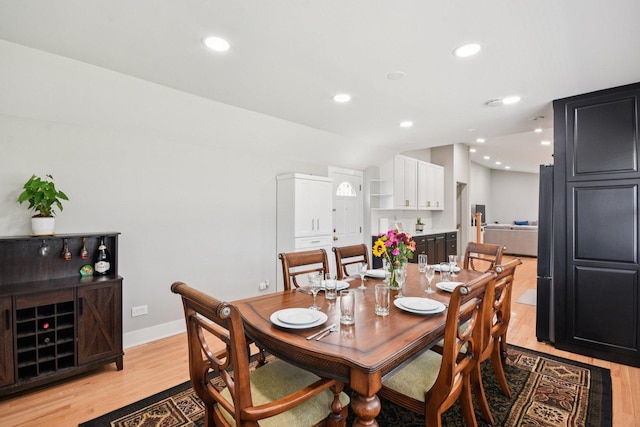 1610 S Greenwood Ave, Park Ridge, IL 60068 - dining area with light wood finished floors, recessed lighting, and lofted ceiling