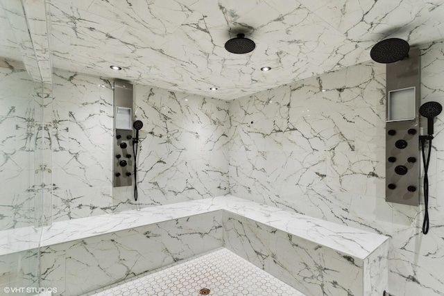 13714 S Janas Pkwy, Homer Glen, IL 60491 - bathroom featuring a marble finish shower