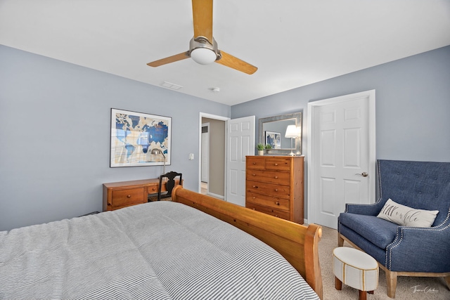 1728 Briarheath Dr, Aurora, IL 60505 - bedroom with carpet flooring and ceiling fan