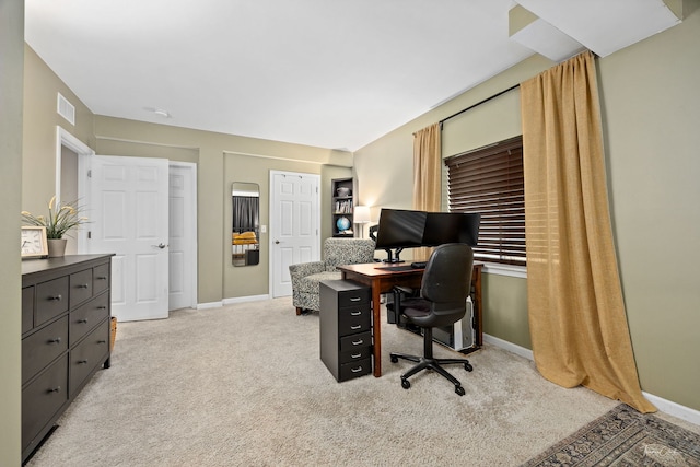 1728 Briarheath Dr, Aurora, IL 60505 - home office featuring carpet floors and baseboards