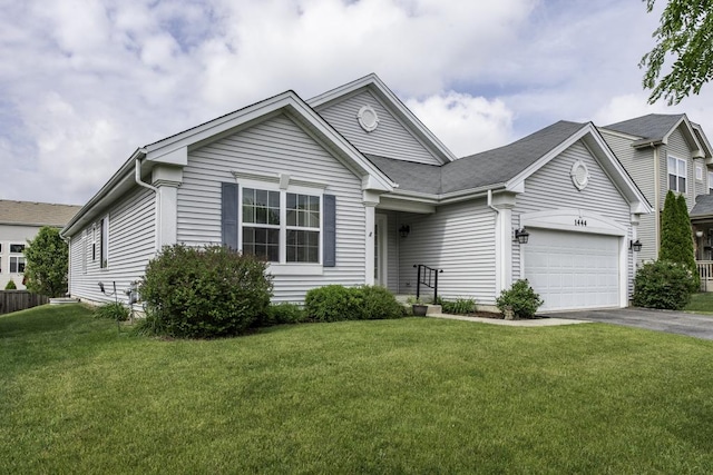 1444 Baroque Ave, Volo, IL 60073 - view of front of property with driveway, a front yard, and an attached garage