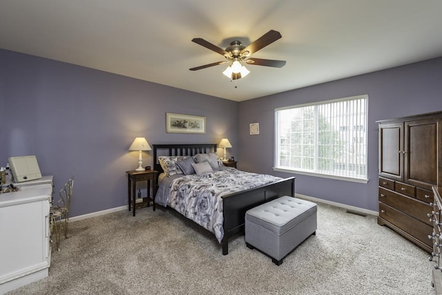 1444 Baroque Ave, Volo, IL 60073 - bedroom featuring light carpet and a ceiling fan