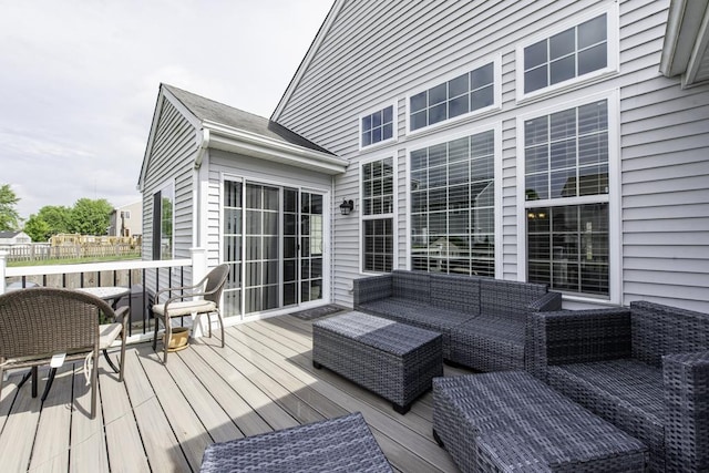 1444 Baroque Ave, Volo, IL 60073 - wooden terrace featuring an outdoor hangout area