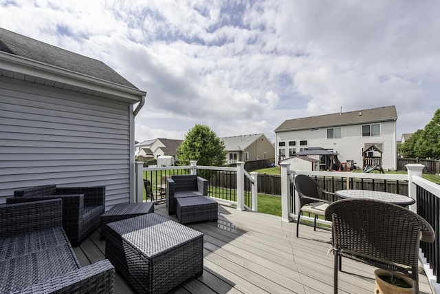 1444 Baroque Ave, Volo, IL 60073 - wooden terrace with a residential view