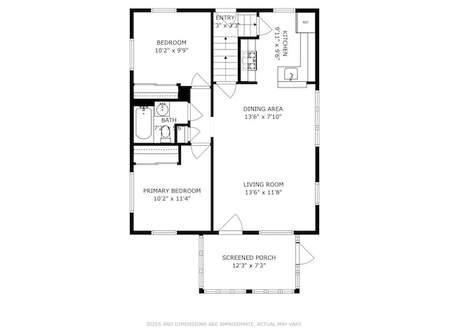 916 Pearl St, Aurora, IL 60505 - view of floor plan / room layout