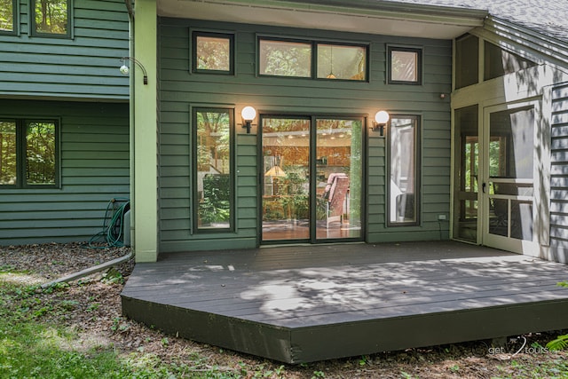 7 Vista Ridge Dr, Galena, IL 61036 - rear view of property with a wooden deck