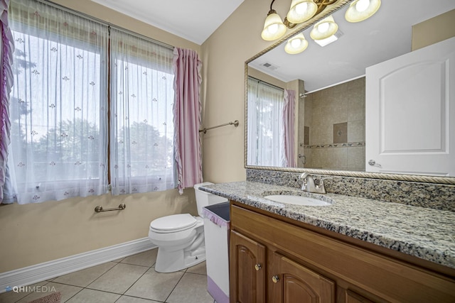 404 W Camp Mcdonald Rd, Prospect Heights, IL 60070 - full bathroom featuring tile patterned floors, vanity, and a shower