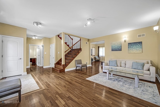404 W Camp Mcdonald Rd, Prospect Heights, IL 60070 - living area featuring wood finished floors and stairs
