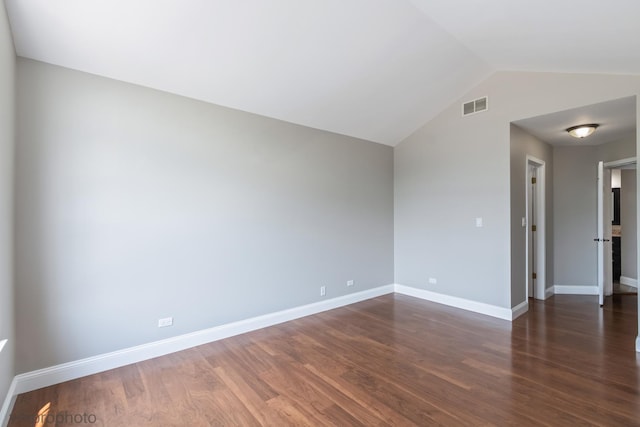 5584 Lavender Ct, Rolling Meadows, IL 60008 - empty room with wood finished floors and lofted ceiling