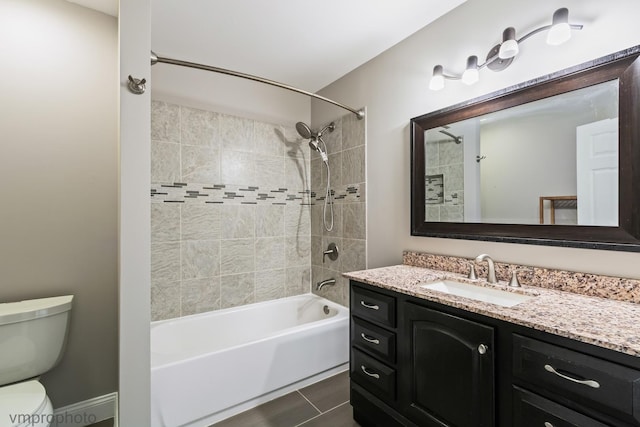 5584 Lavender Ct, Rolling Meadows, IL 60008 - full bath featuring vanity, shower / bathtub combination, and tile patterned flooring