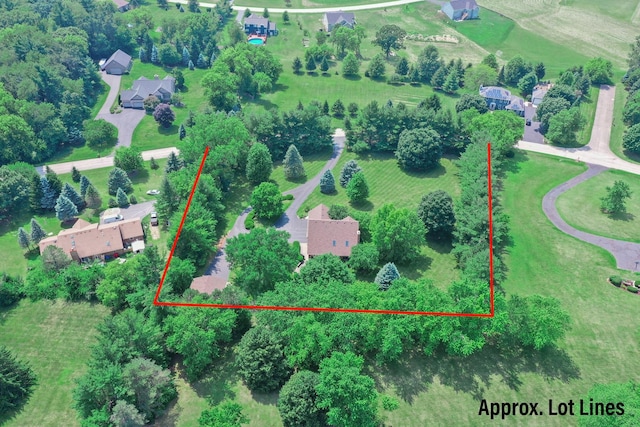 1815 Vineyard Ln, Spring Grove, IL 60081 - aerial overview of property's location featuring property parcel outlined