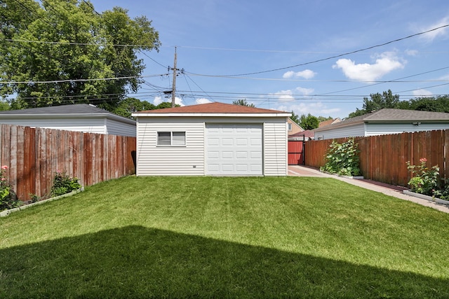 5339 S Kildare Ave, Chicago, IL 60632 - fenced backyard with an outbuilding