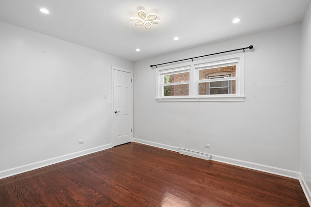 5339 S Kildare Ave, Chicago, IL 60632 - spare room with wood finished floors and recessed lighting