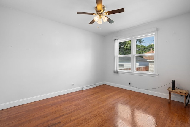 5339 S Kildare Ave, Chicago, IL 60632 - empty room featuring wood finished floors and ceiling fan