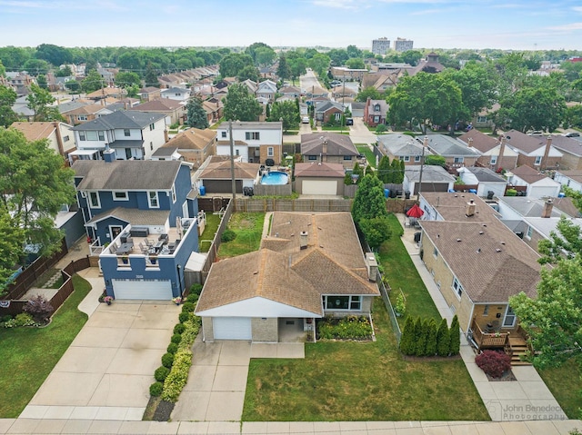 7025 W Berwyn Ave, Chicago, IL 60656 - aerial perspective of suburban area