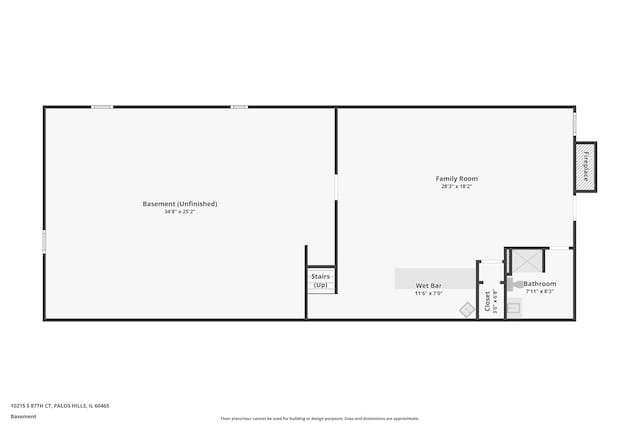 10215 S 87th Ct, Palos Hills, IL 60465 - view of floor plan / room layout