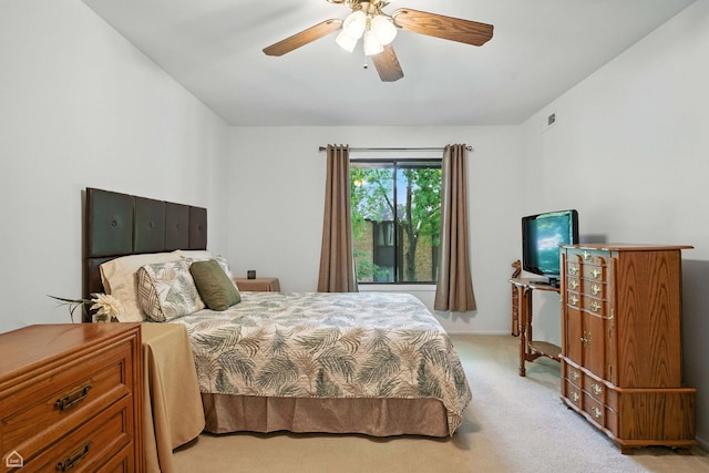 740 Saint Andrews Ln Unit 5, Crystal Lake, IL 60014 - bedroom with light colored carpet and ceiling fan