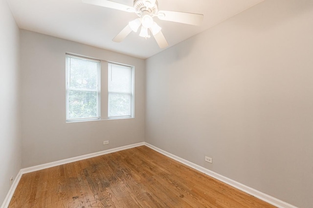 4008 W Nelson St Unit 8A, Chicago, IL 60641 - unfurnished room with wood finished floors and ceiling fan