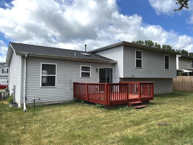 1244 Harvest Ln, University Park, IL 60484 - back of house with a wooden deck
