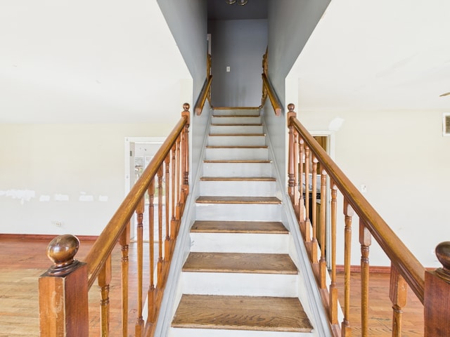 426 Norton Ave, Glendale Heights, IL 60139 - stairway with wood finished floors